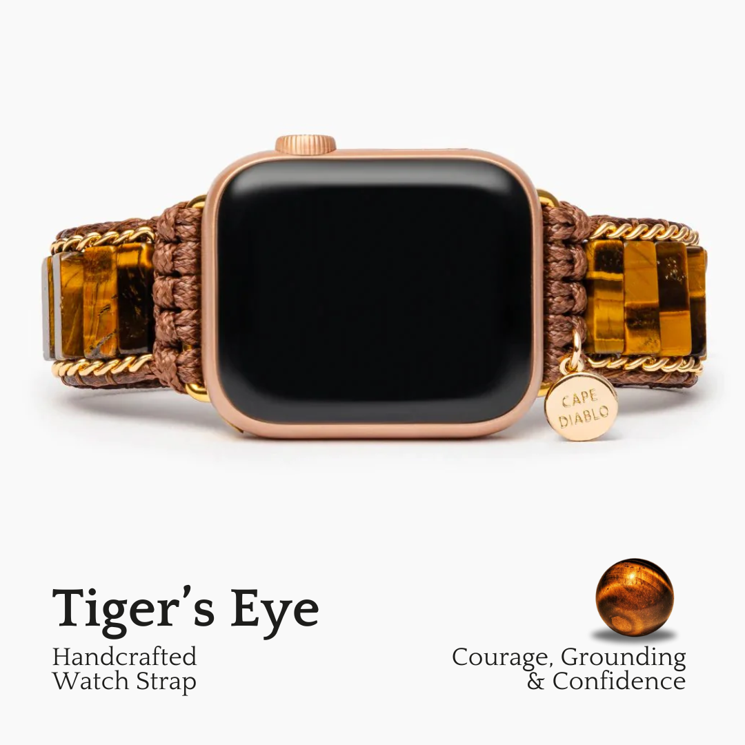 Felle Tijgeroog Apple Watch-band