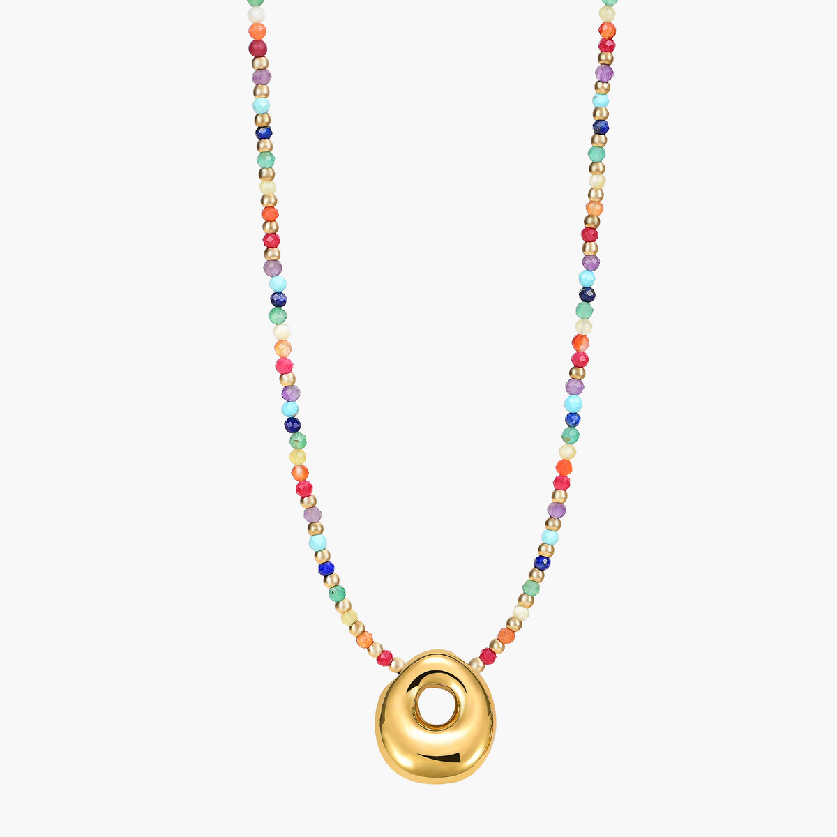 Rainbow Bubble Initial Ketting