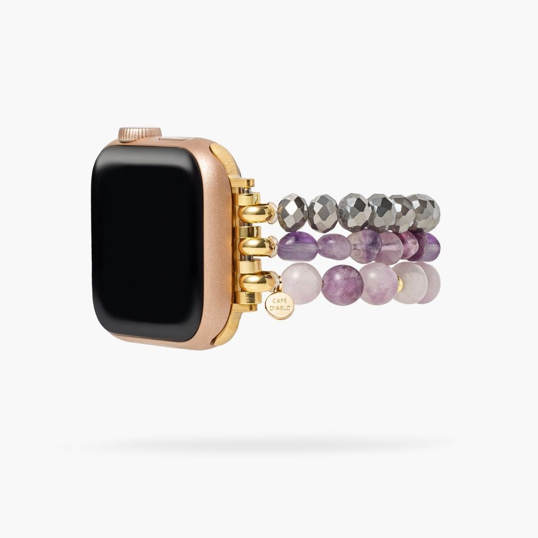 Lepidolith-Glanz Apple Watch Armband