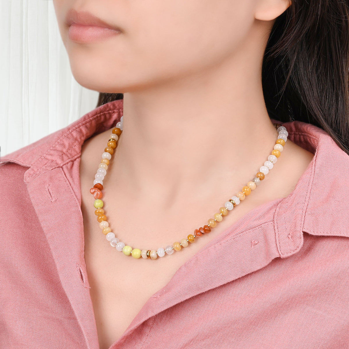 Honigglanz Halskette