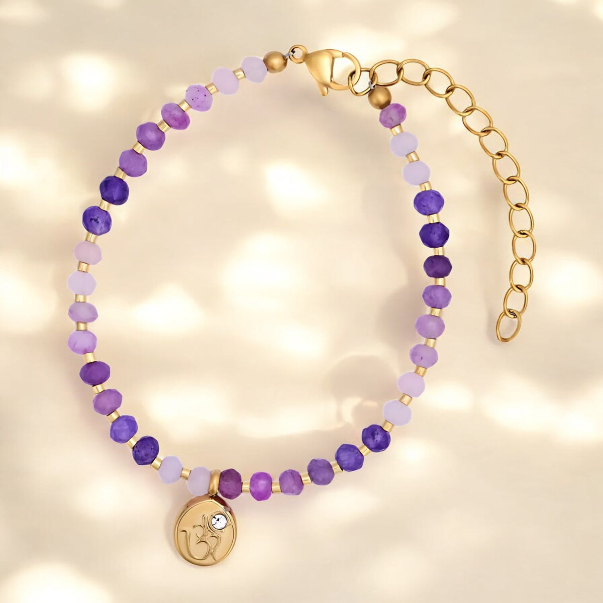 Bracelet en jade Lavande Bliss