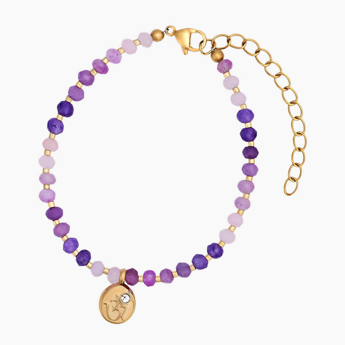 Bracelet en jade Lavande Bliss