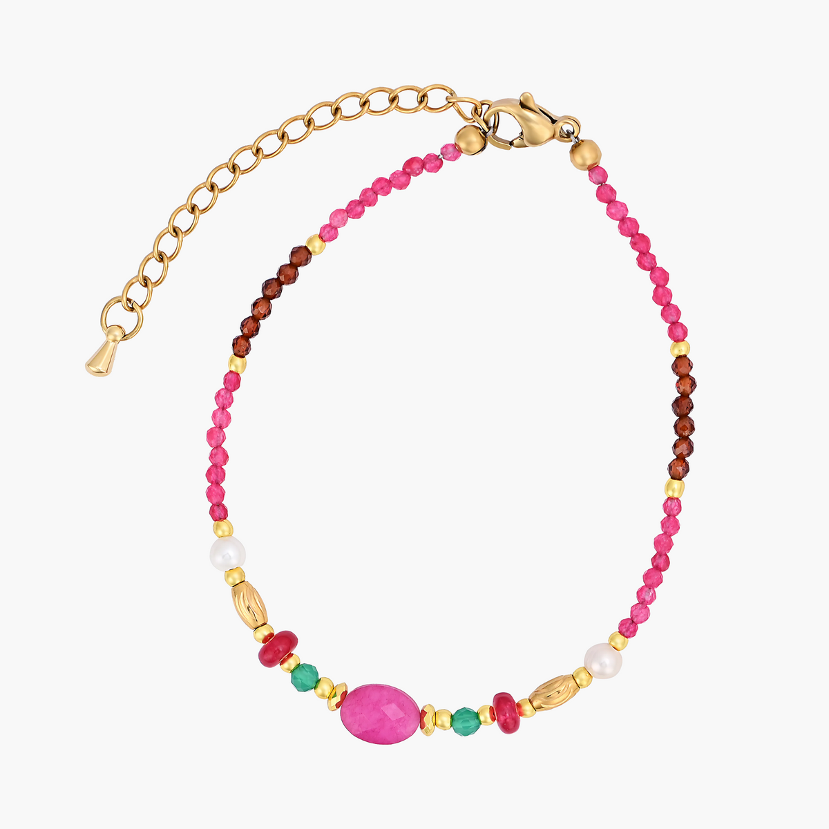 Bracelet Harmonie en Jade Rubis