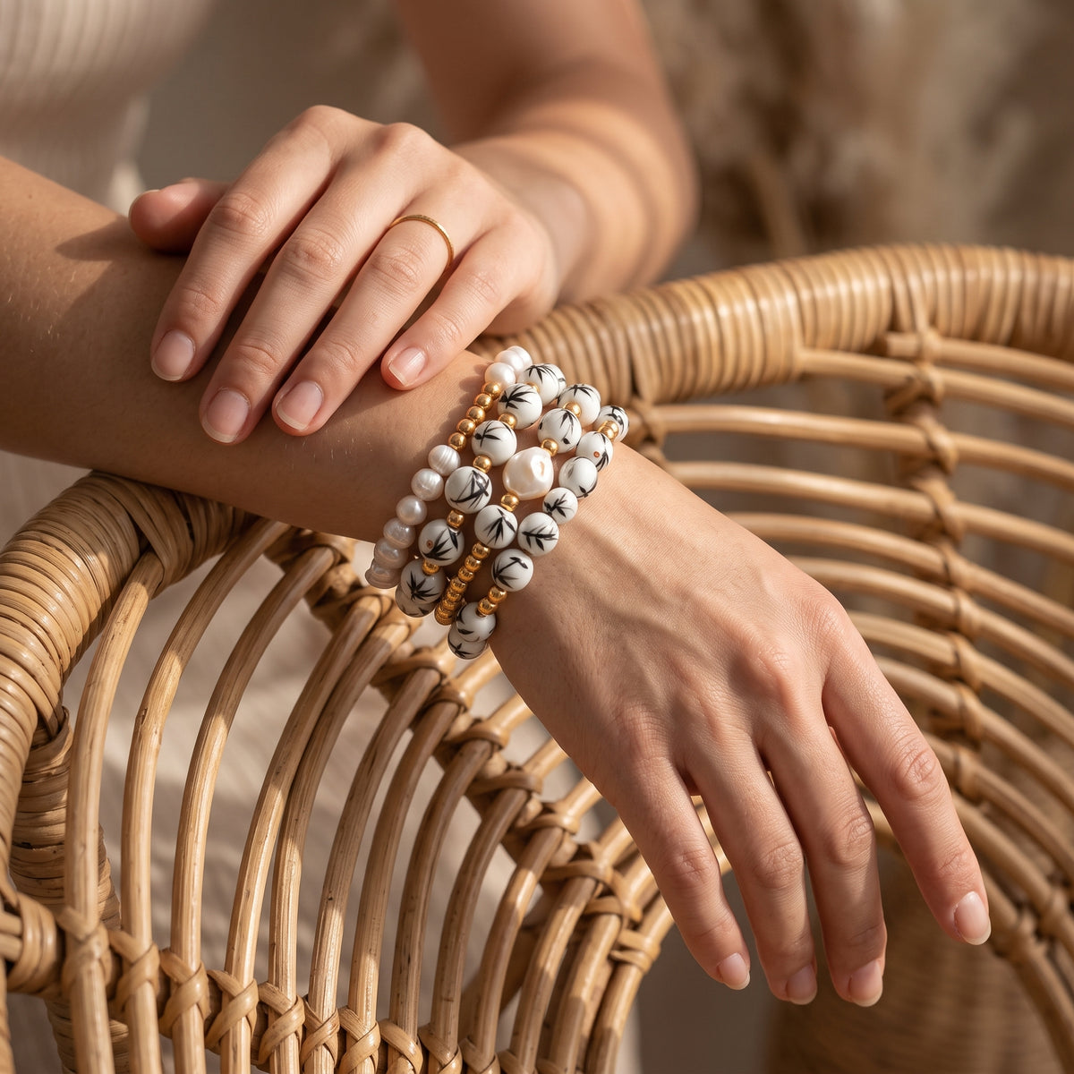 Ensemble de bracelets Porcelain Garden Bamboo Mist
