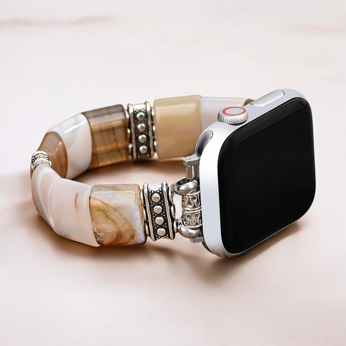 Sacred Sands Achat Stretch Apple Watch Armband