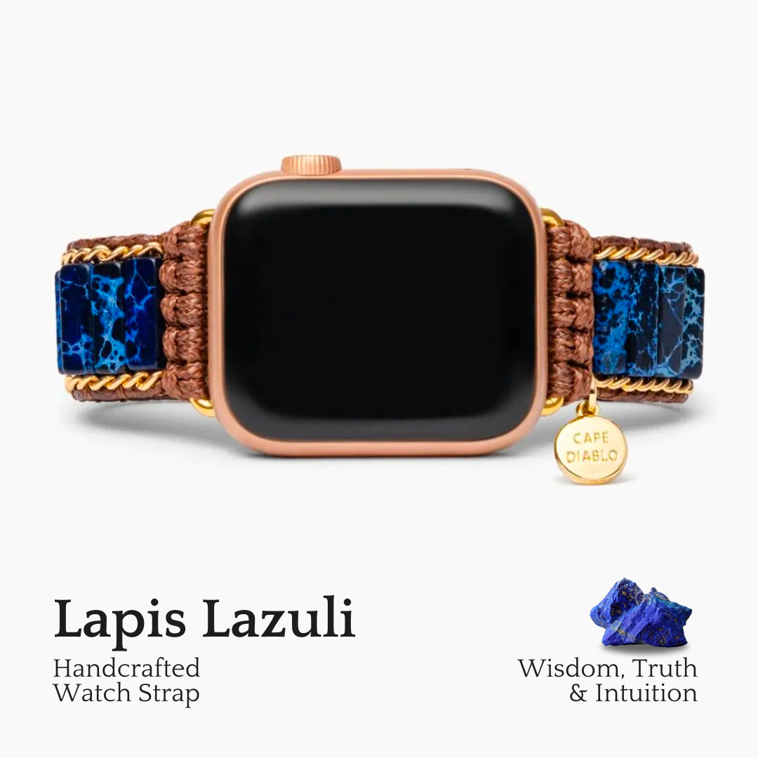 Bracelet Apple Watch en jaspe azur