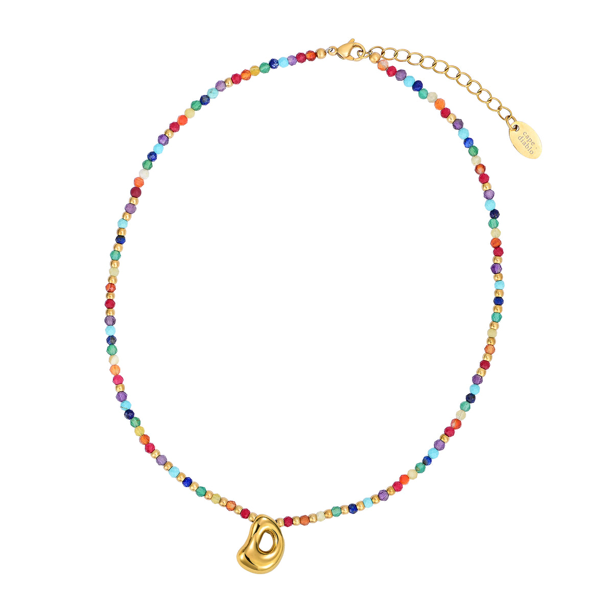 Rainbow Bubble Initial Ketting