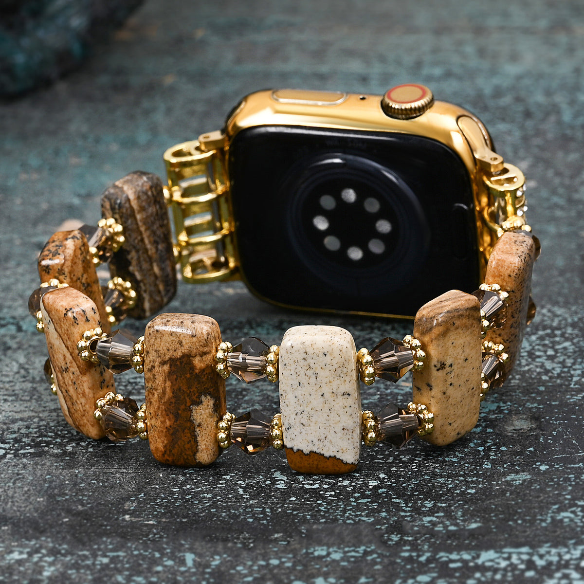 Desert Jaspis Stretch Apple Watch Armband