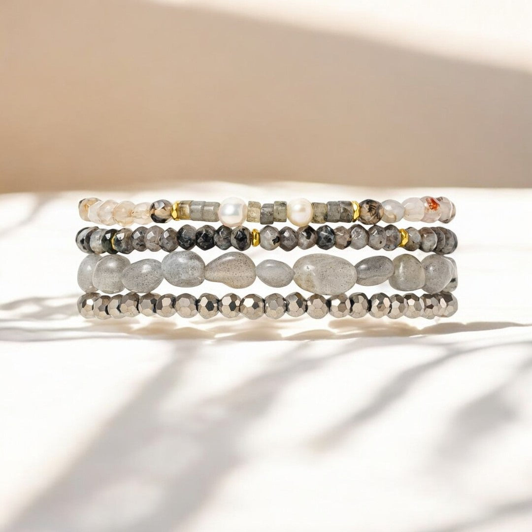 Labradorit-Achat-Fusion Apple Watch Armband