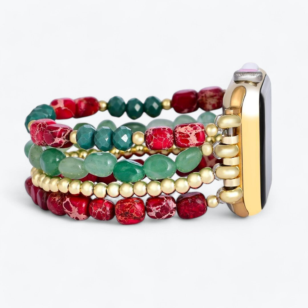 Evergreen Gold Elegance Weihnachts-Apple Watch-Armband