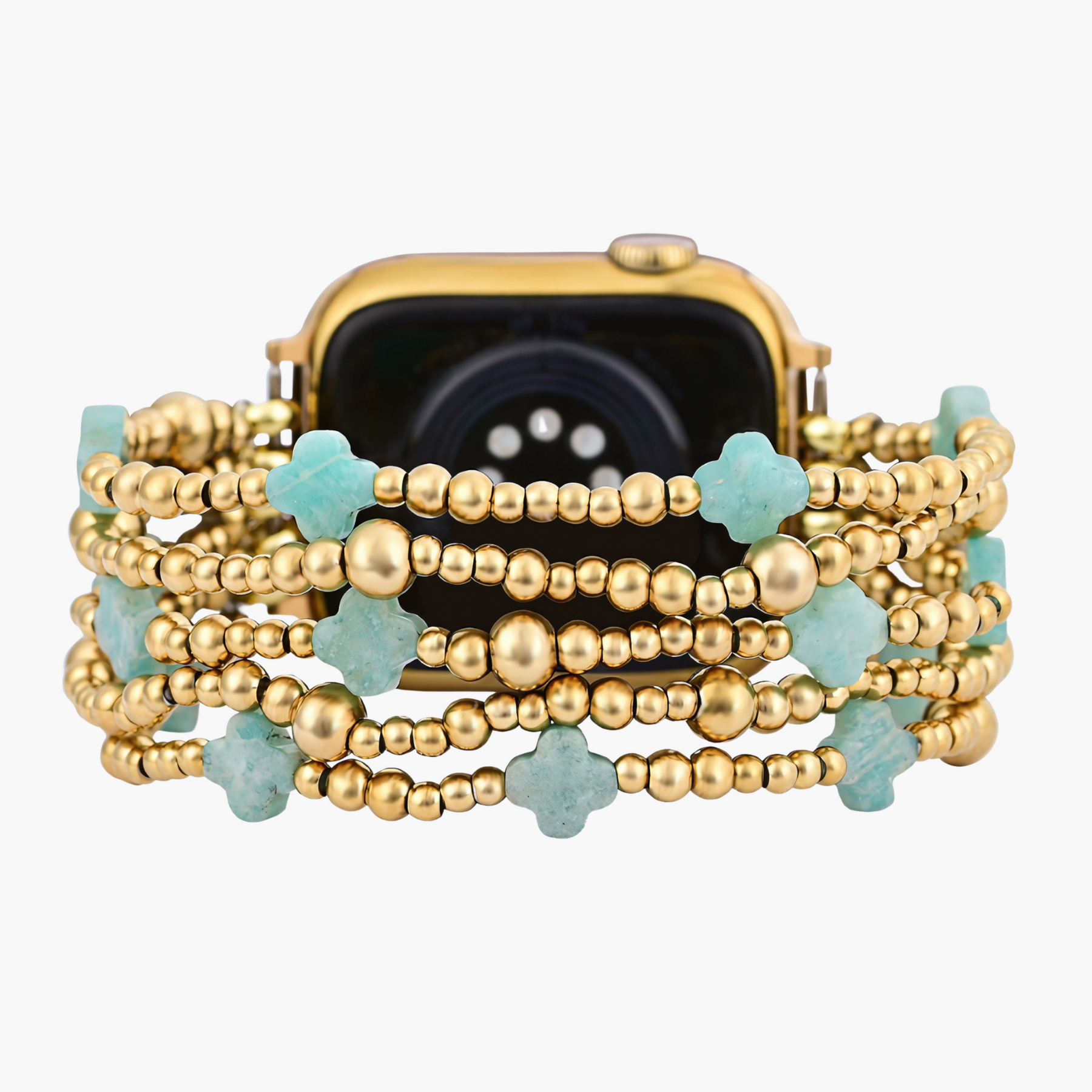 Serene Blue Cross Stretch Apple Watch Band