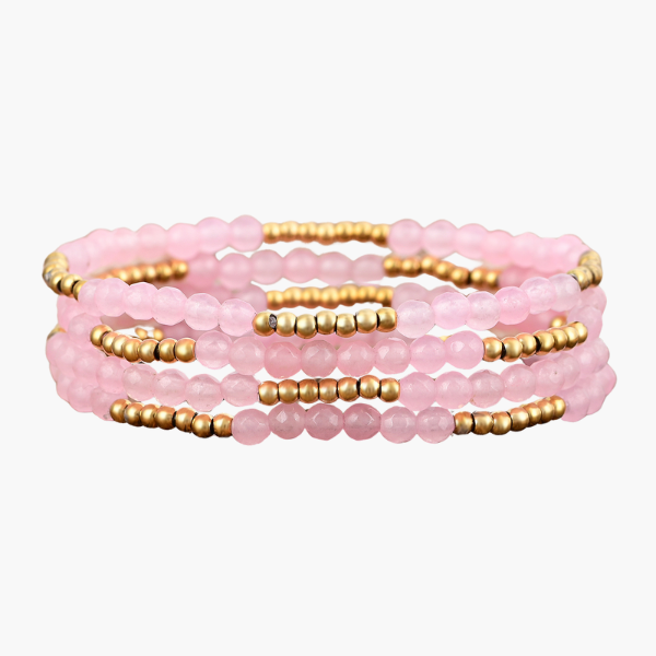 Ensemble de bracelets Éclat Quartz Rose