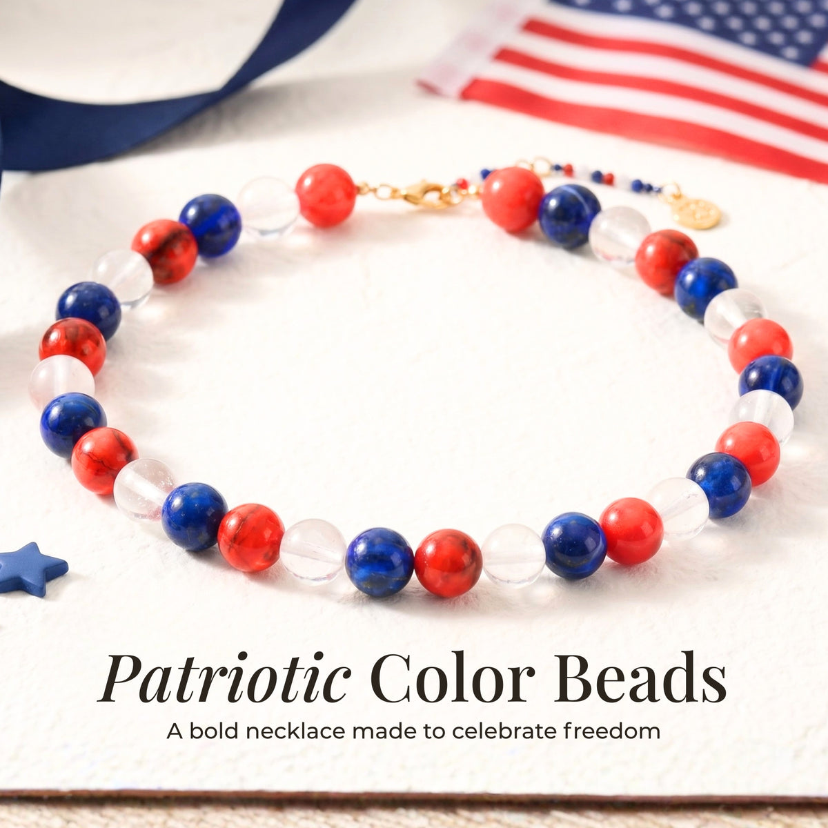 Collier perlé Chunky America 250