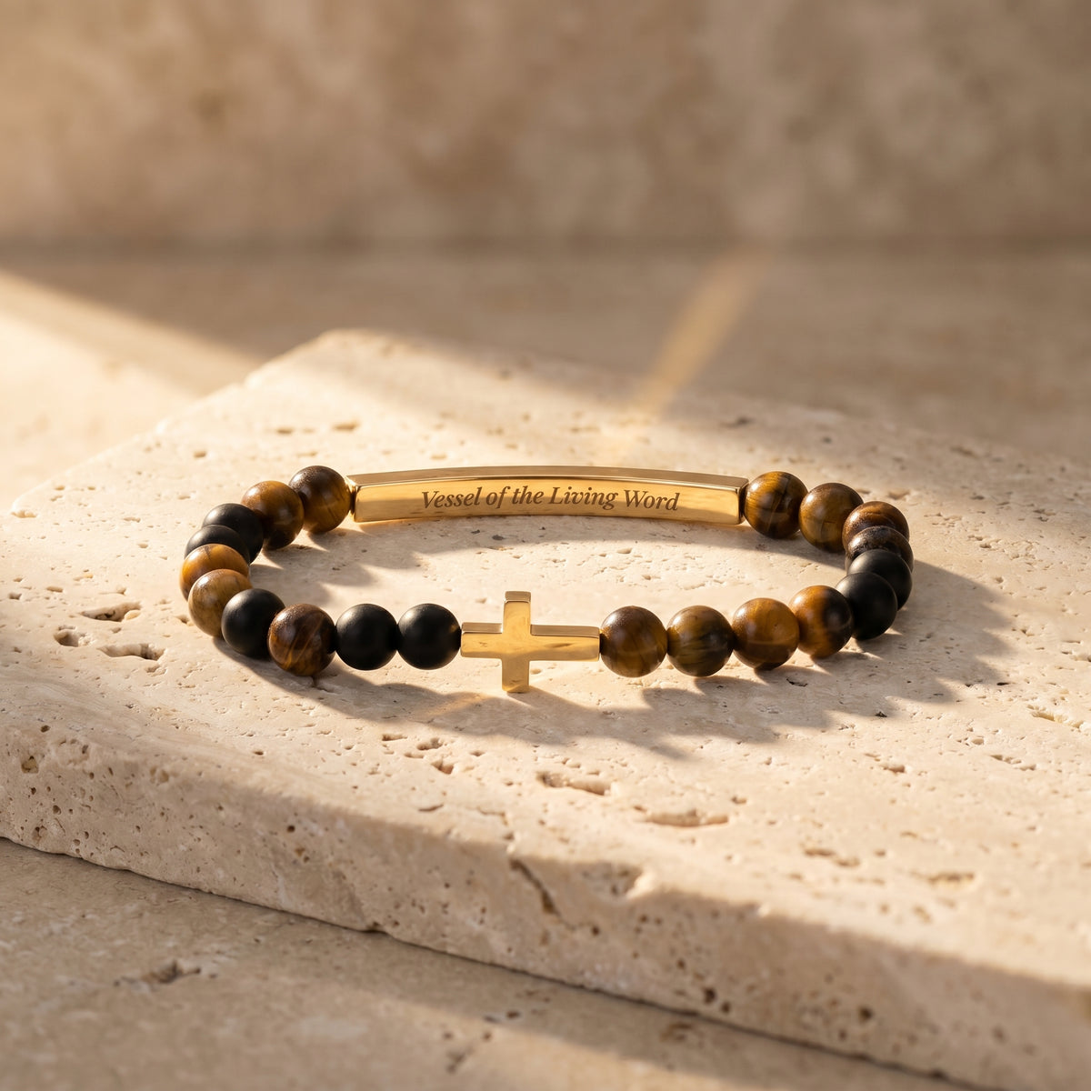 Armbanden met geheime boodschap van Vessels of Purpose - Tijgerarmband