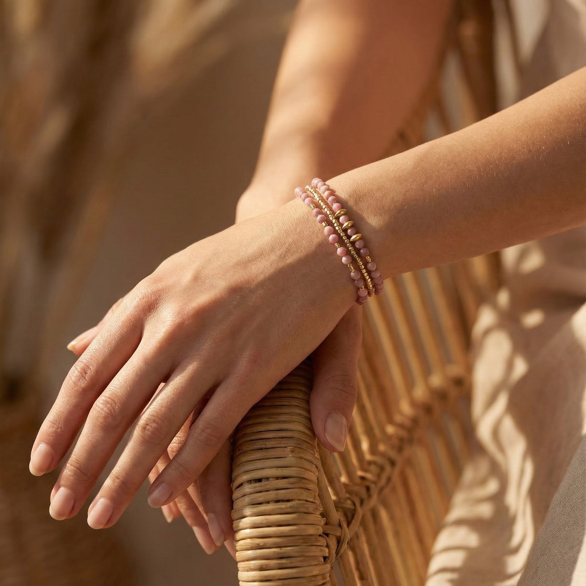 Rose Harmony Bracelet/Collier Multi-Style