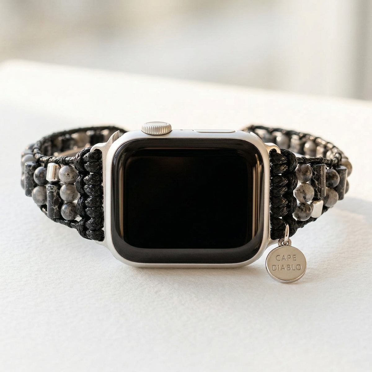 Herren Labradorit Active Apple Watch Armband