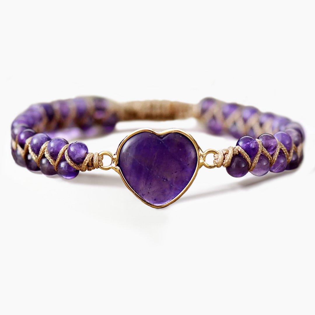 Amethyst-Liebe-Armband