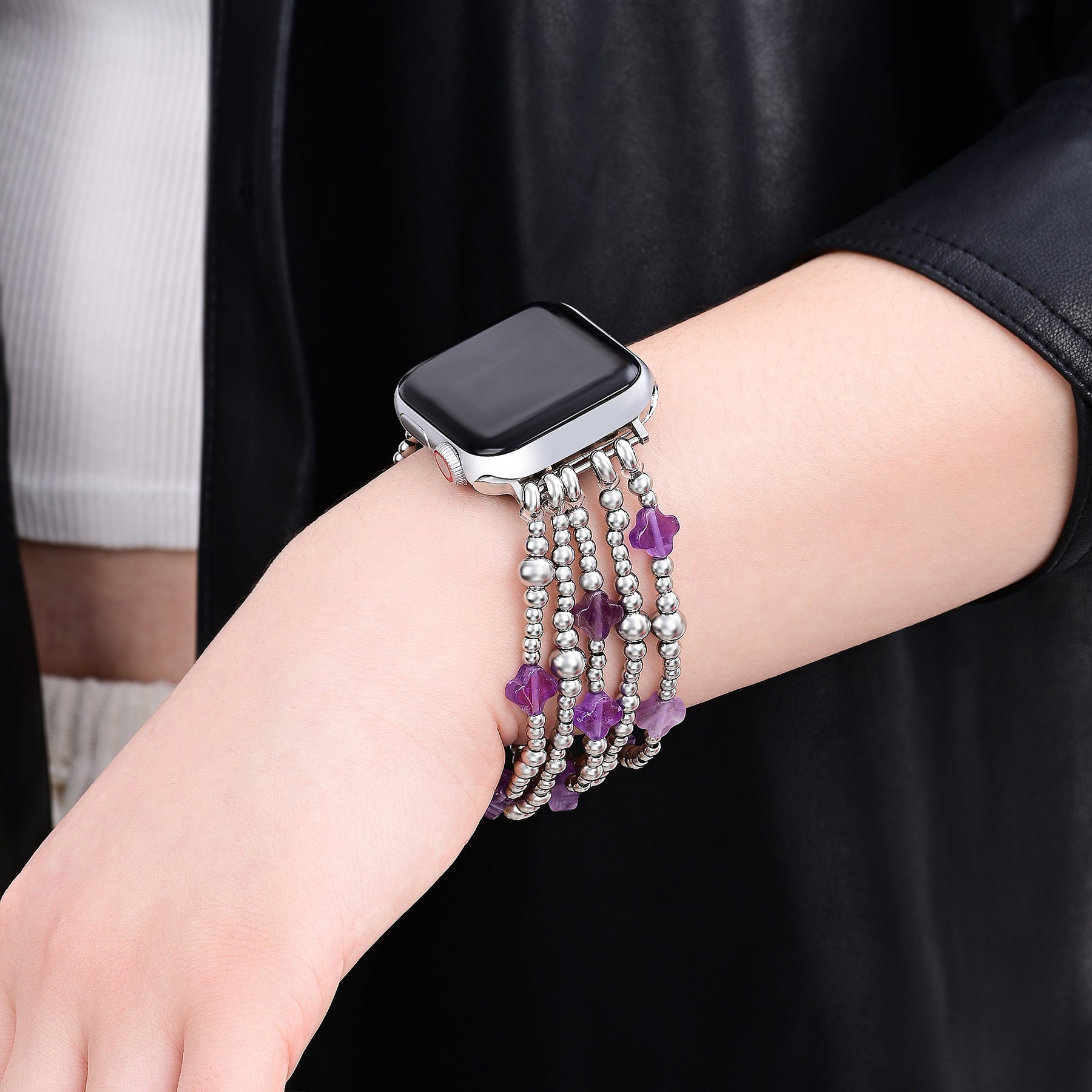 Celestial Charm Cross Stretch Apple Watch-band