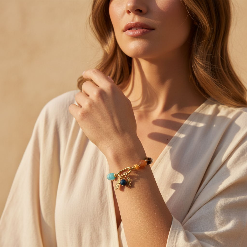 Bracelet charme énergie océan