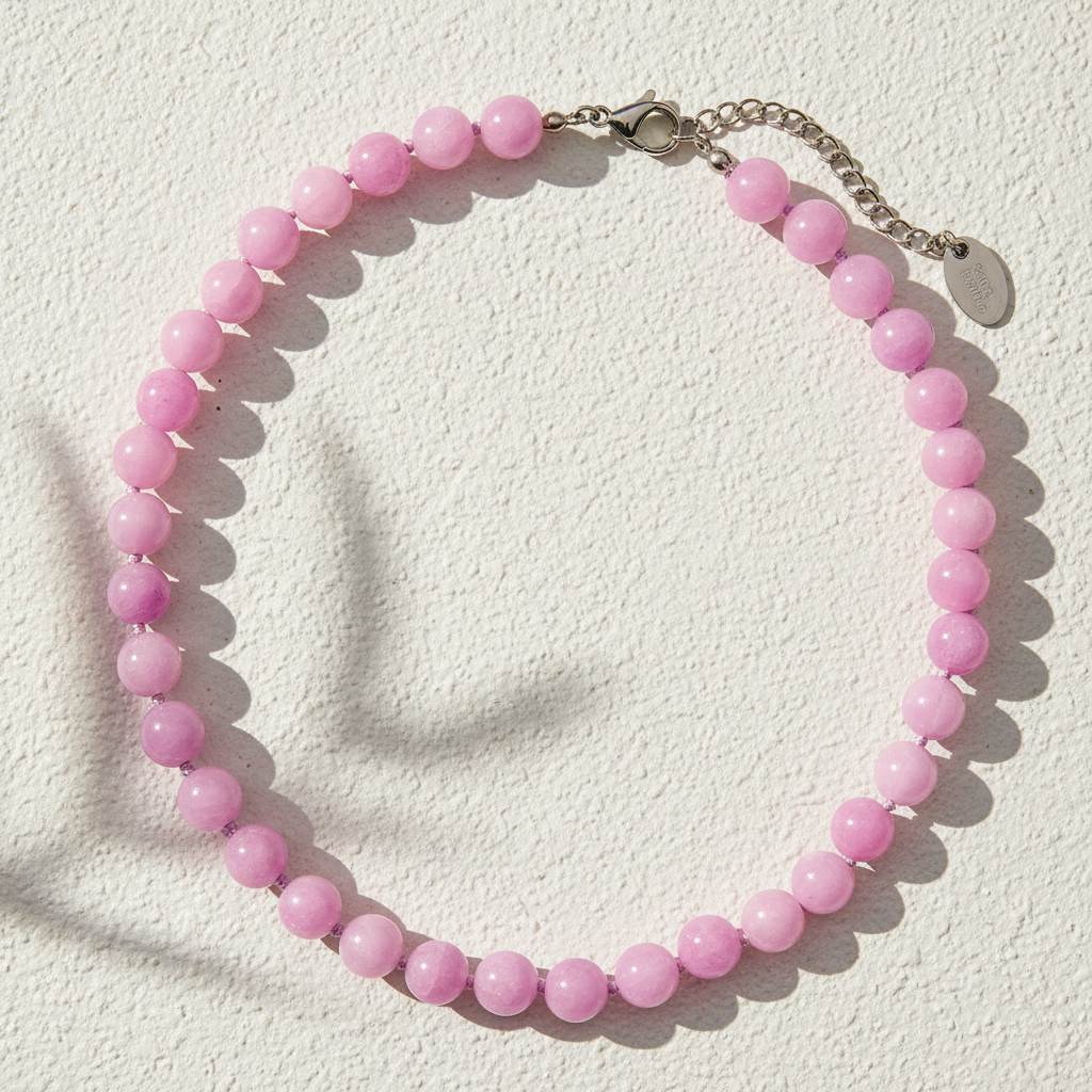 Glückliche Flieder Jade Halsband Choker