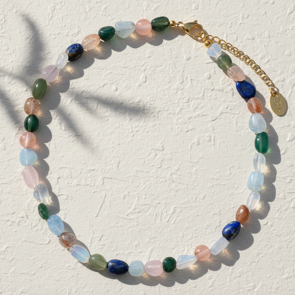 Mystischer Leuchtstein Halskette