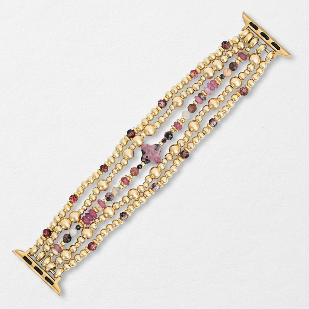 Blush Bloom Rekbare Apple Watch Band