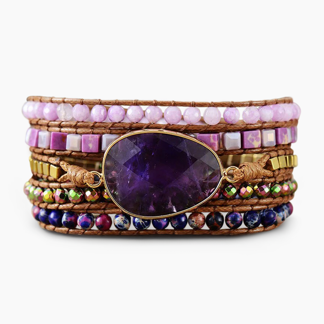Bracelet Enveloppant Améthyste Enchanteur