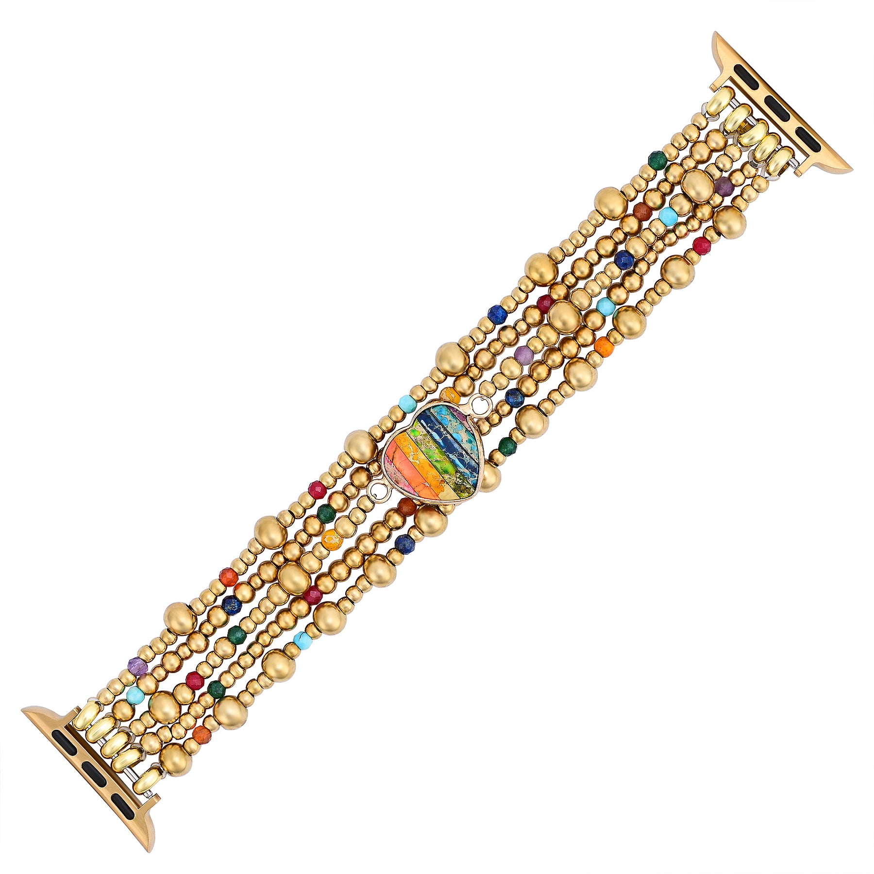 Bracelet Apple Watch Golden Essence Heart Stretch