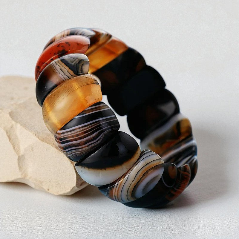Genezing Onyx Chunky Armband