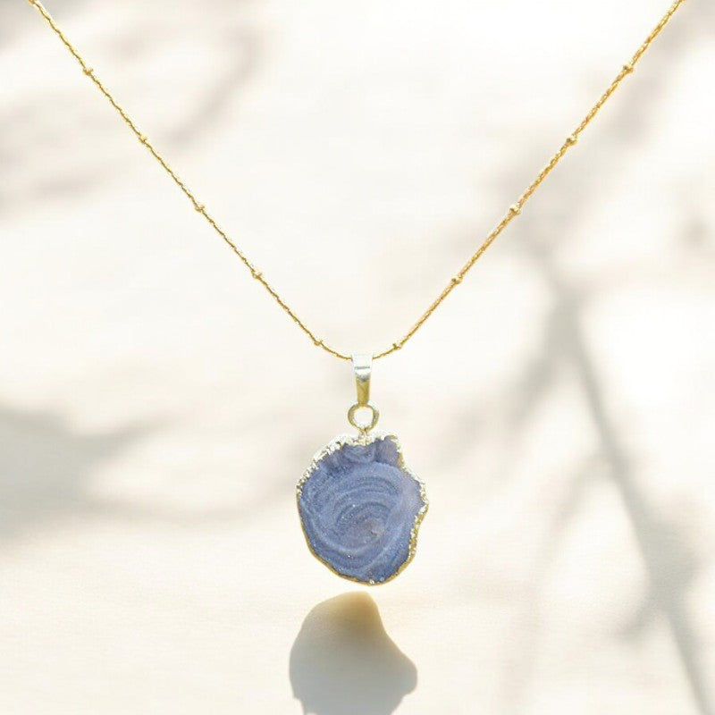 Natürliche Achatstein-Halskette