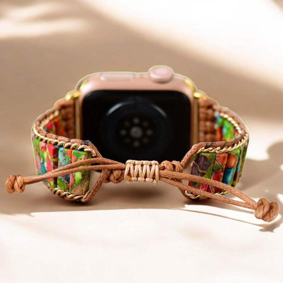 Regenwald-Jaspis Apple Watch Armband