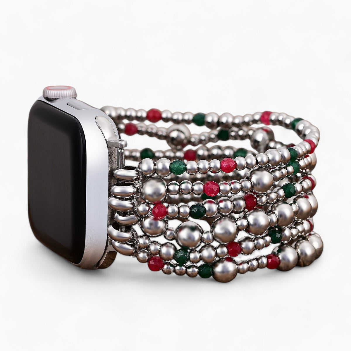 Weihnachts-Silberzauber Apple Watch Armband