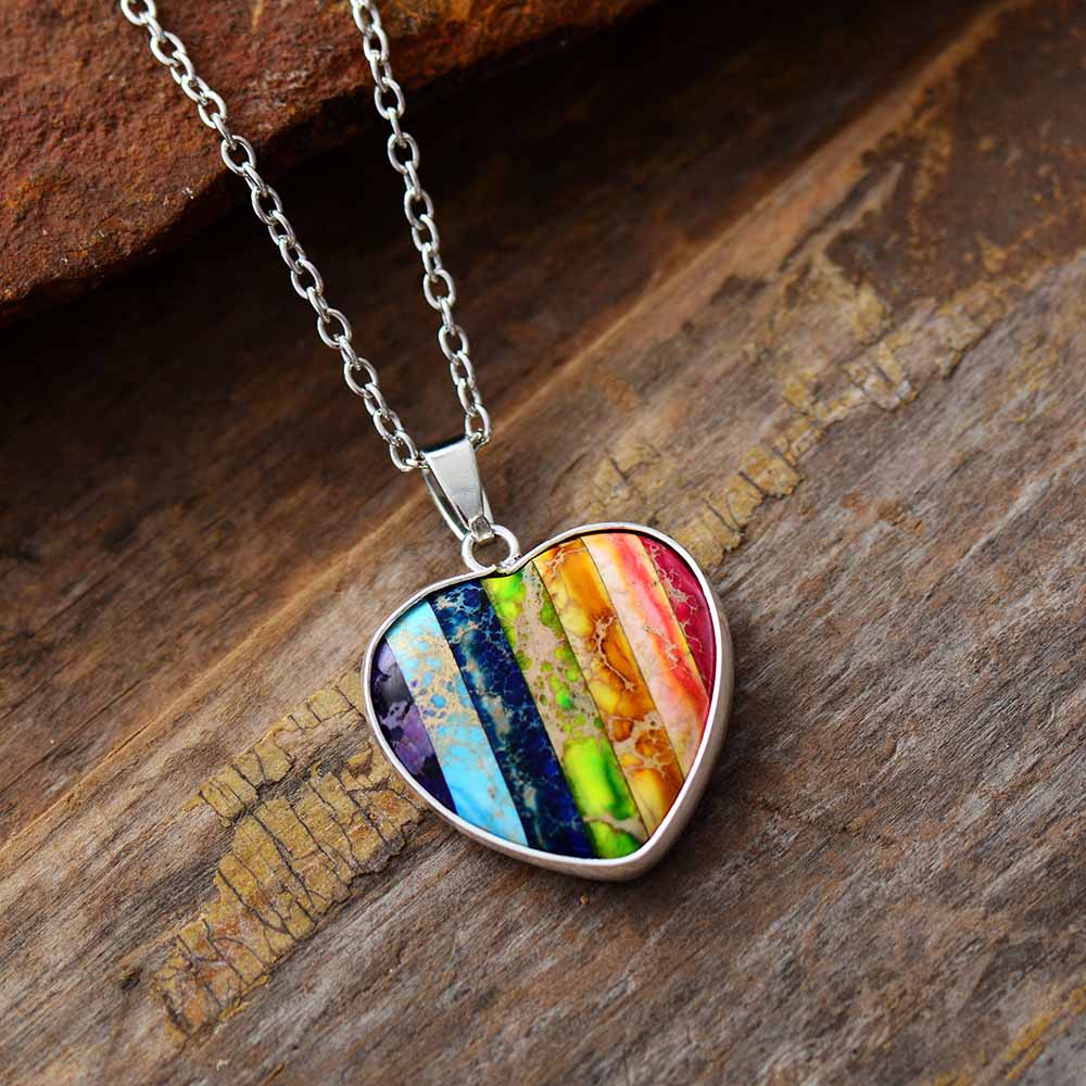 Chakra Heart Pendant Necklace - Cape Diablo
