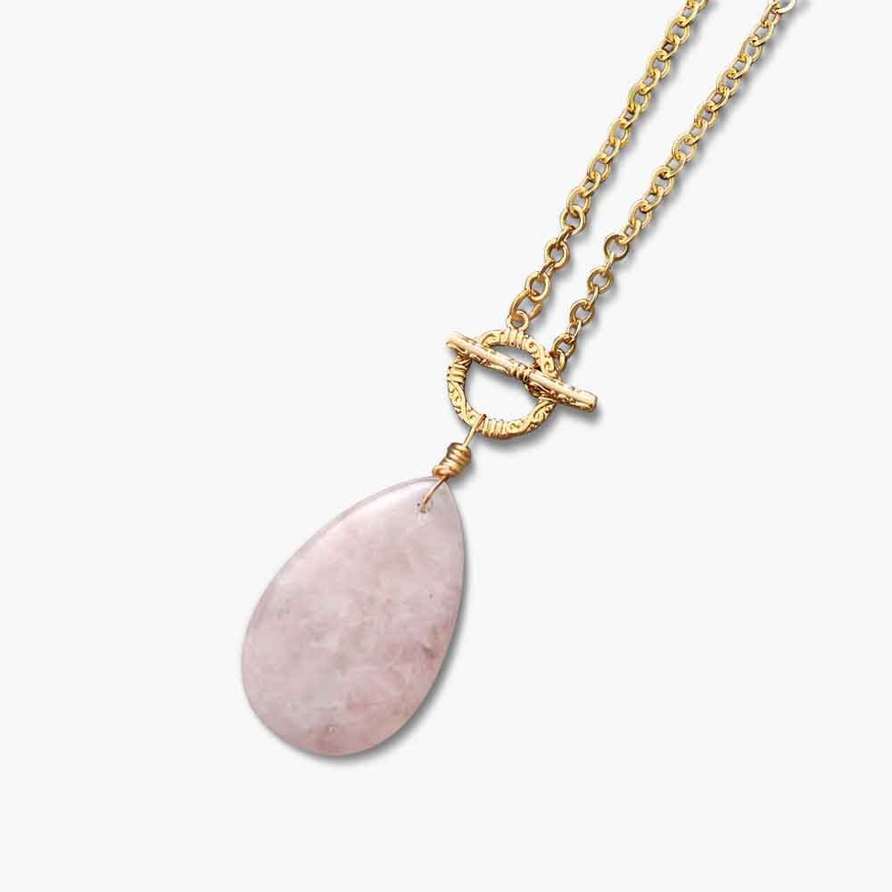 Classic Rose Quartz Necklace - Cape Diablo