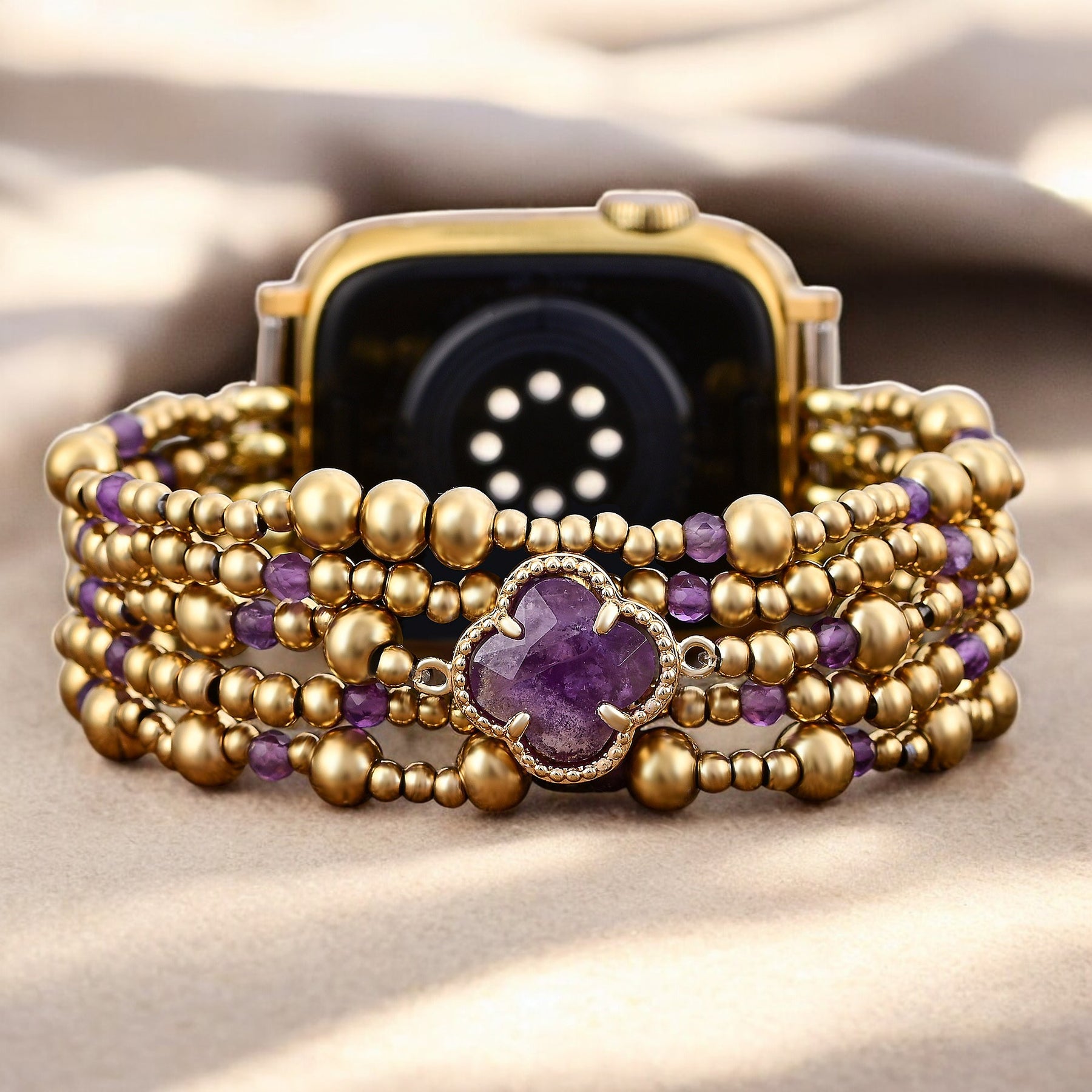 Bracelet extensible de protection Imperial Amethyst pour Apple Watch