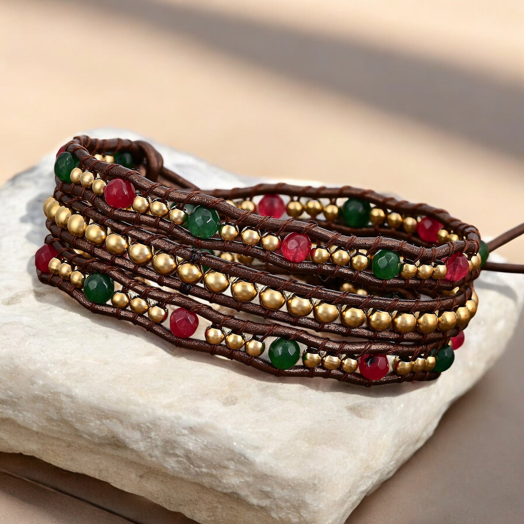 Frohe Weihnachten Herz Wickelarmband