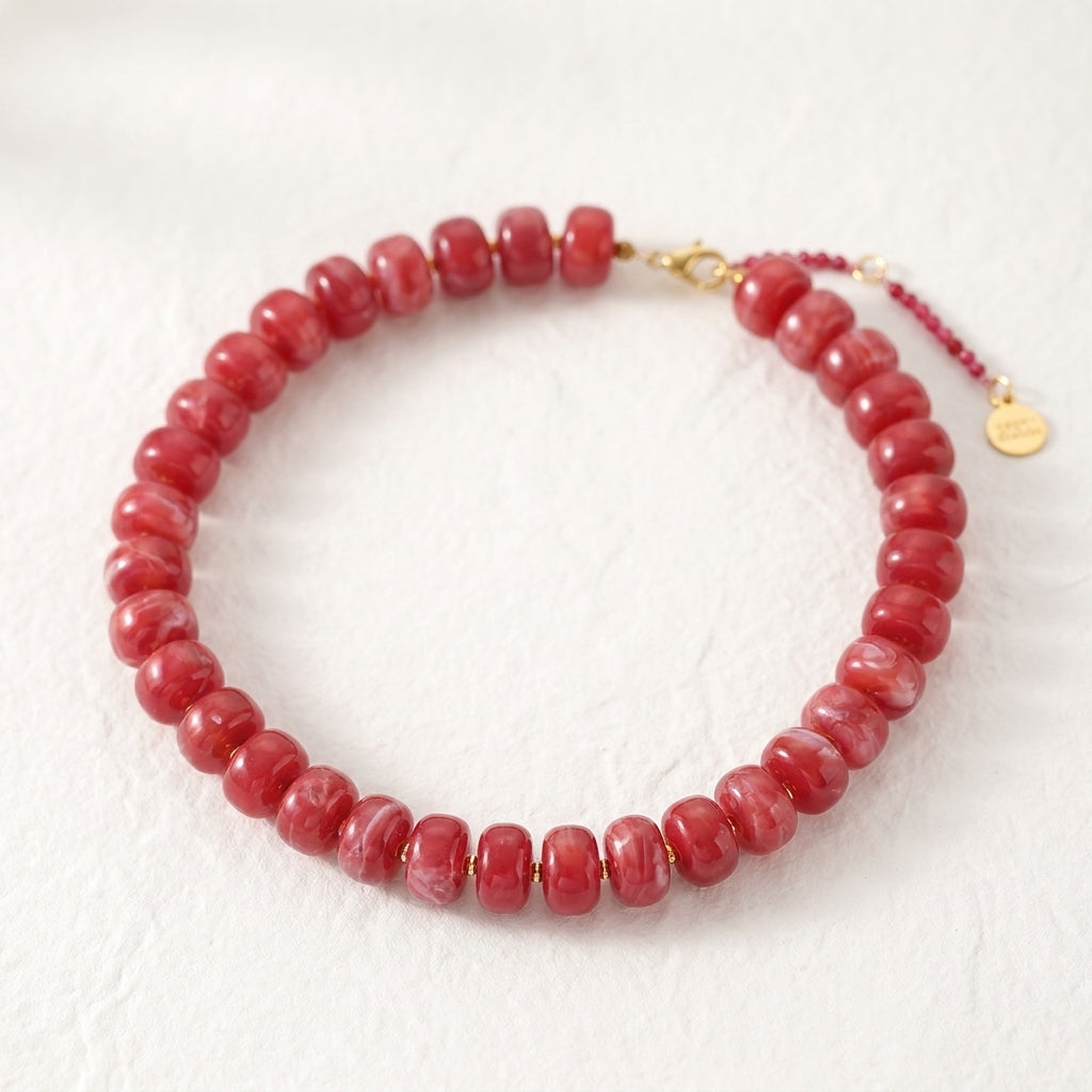 Chunky-Ruby-Bloom-Halskette