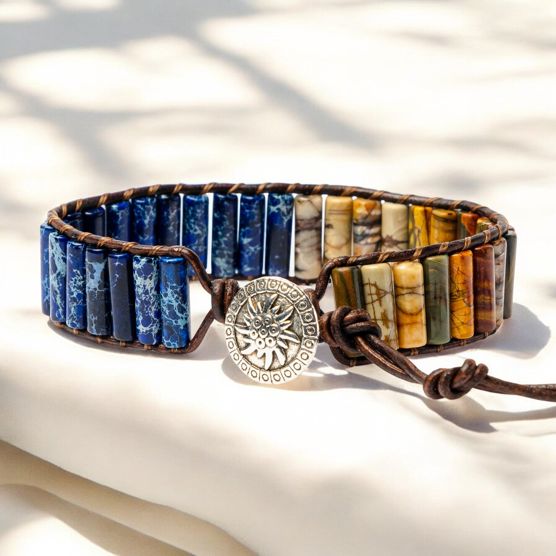 Heren Warrior Jasper Armband