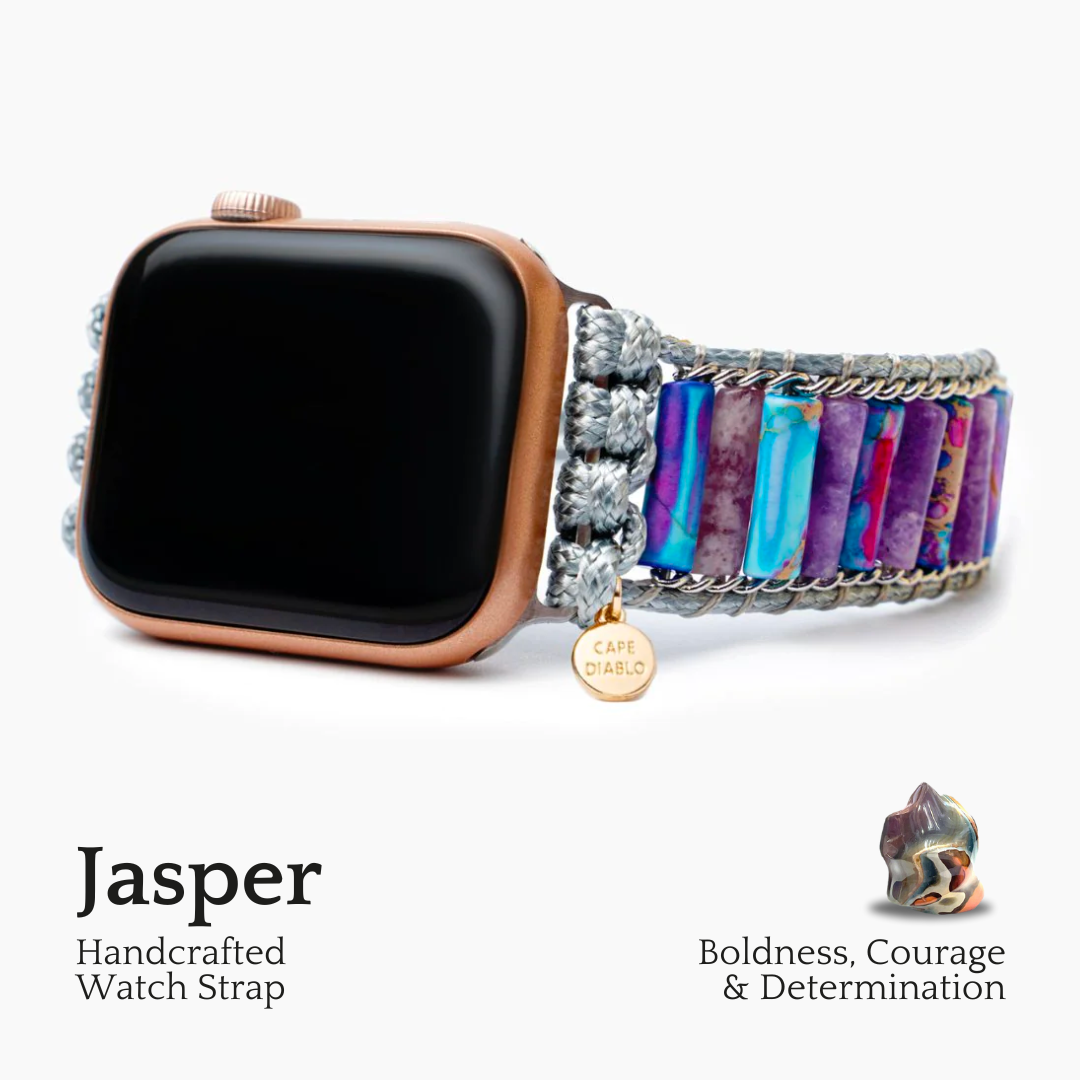 Serene Imperial Jasper Apple Watch-bandje