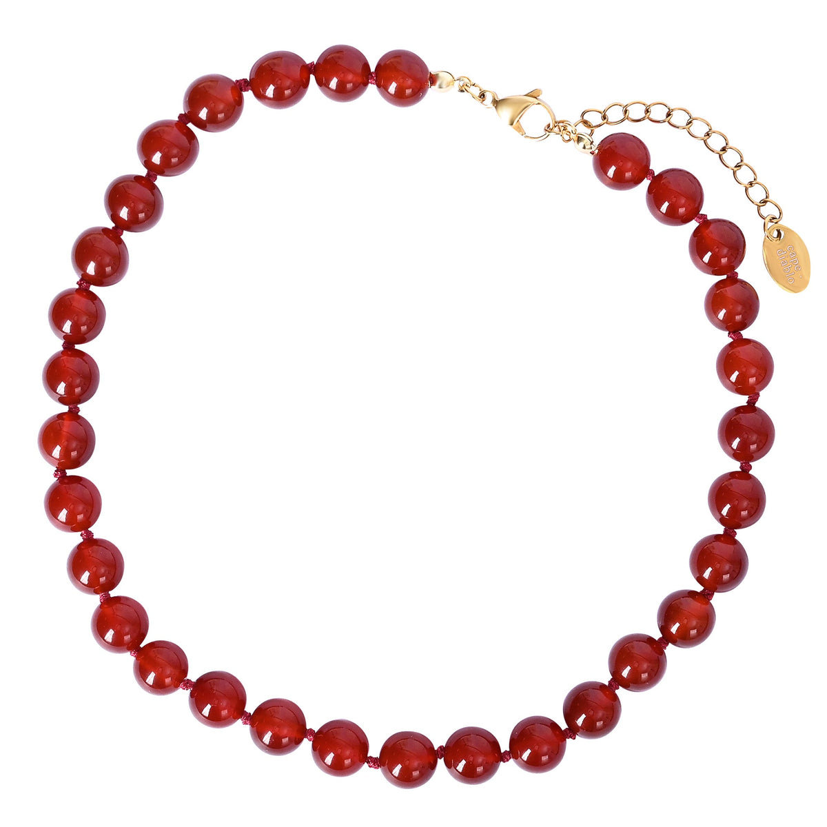 Collier ras-du-cou en agate flamboyante