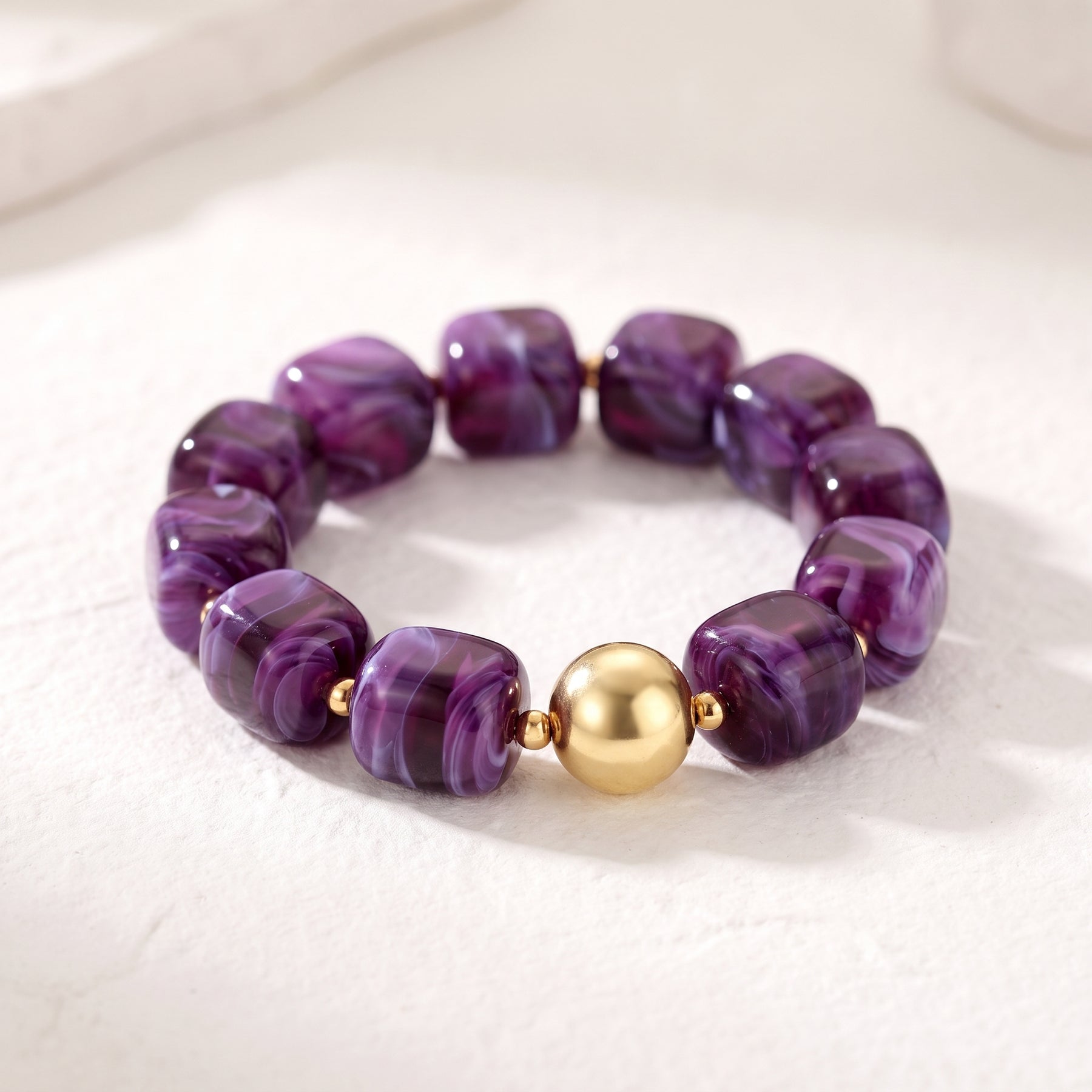 Amethyst-Traum – grobes Armband