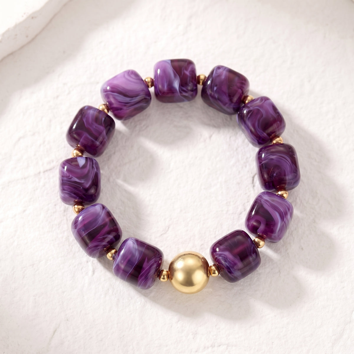 Bracelet épais « Rêve d’améthyste »