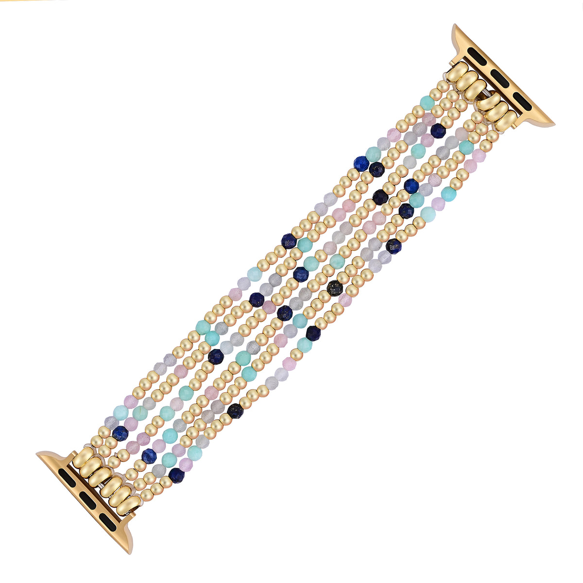 Juweel Lapis Amazoniet Rekbare Apple Watch Band