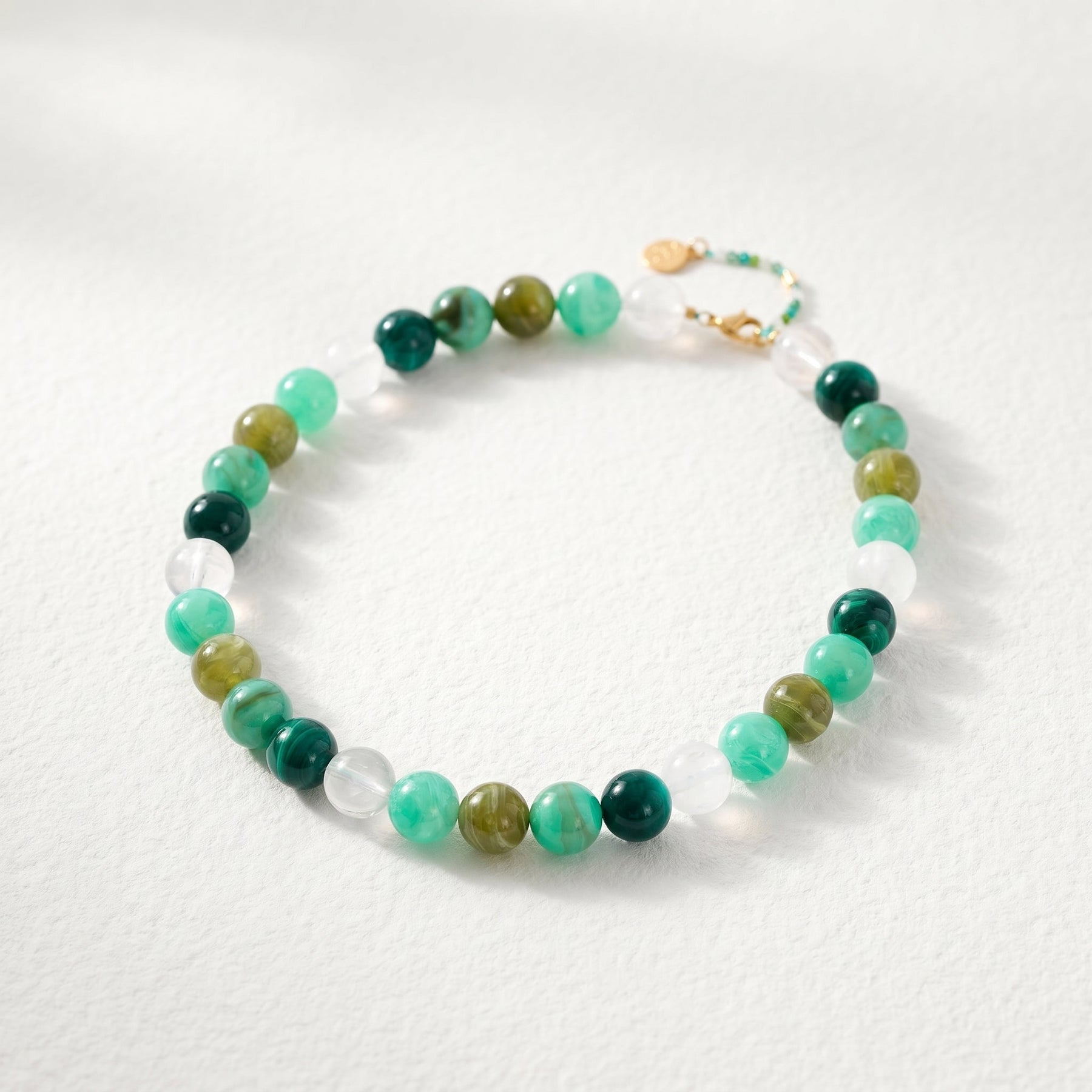 Chunky turquoise kralenketting