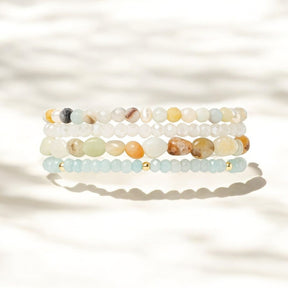 Bracelet Apple Watch en essence de perle d'amazonite