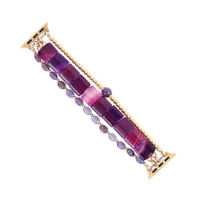 Violet Hour Amethyst Stretch Apple Watch Armband