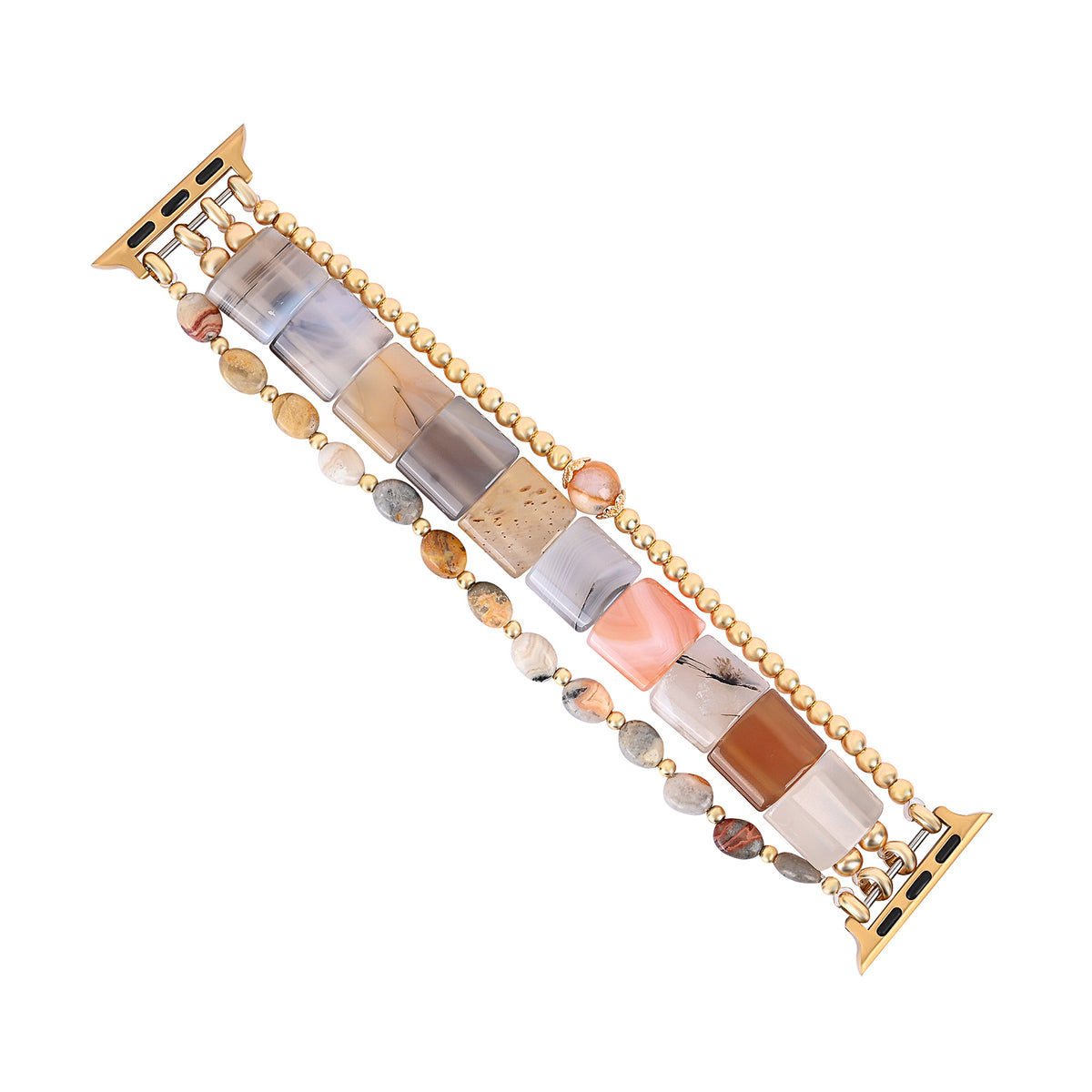 Golden Hour Achat Stretch Apple Watch Armband