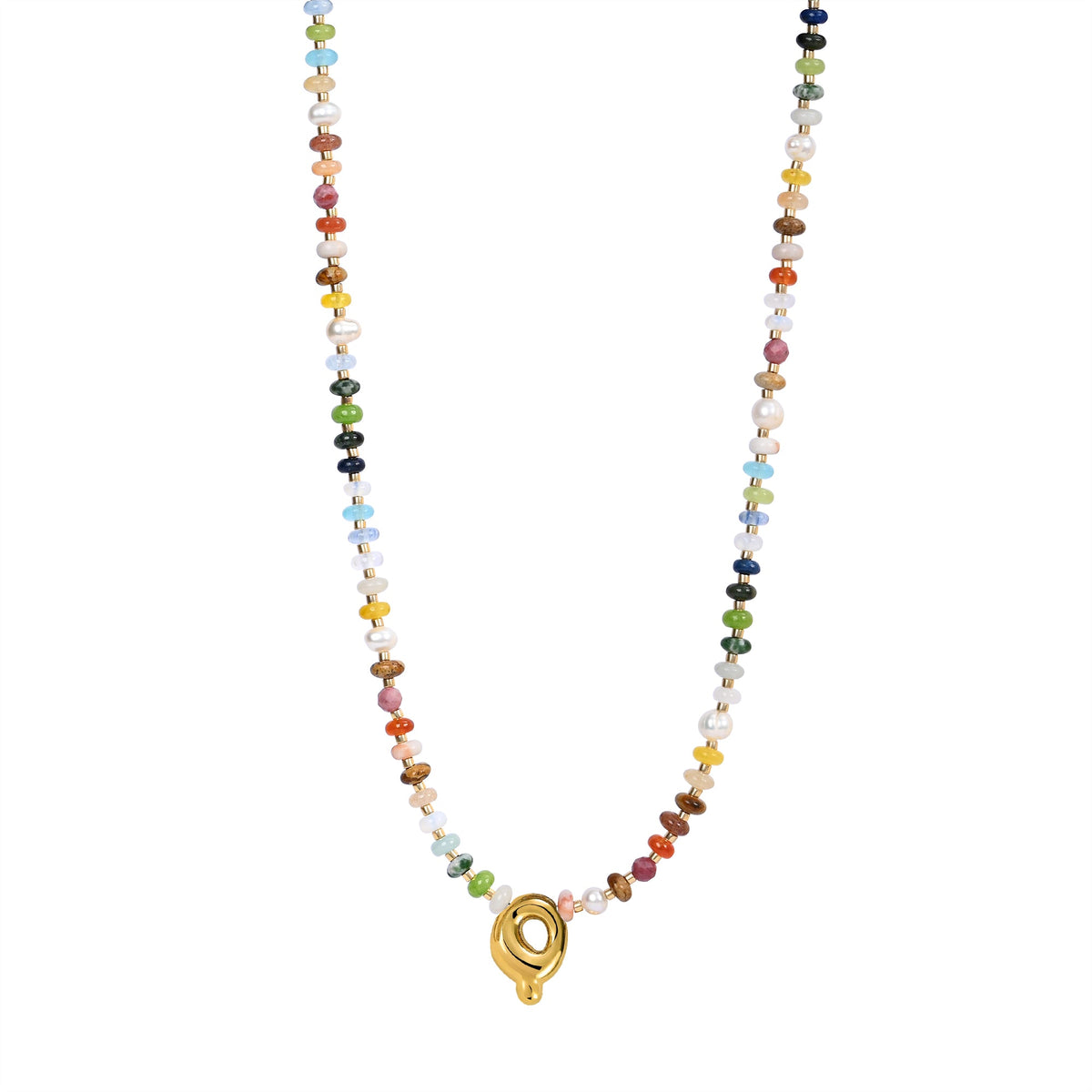 Multicolor bubbelletter ketting