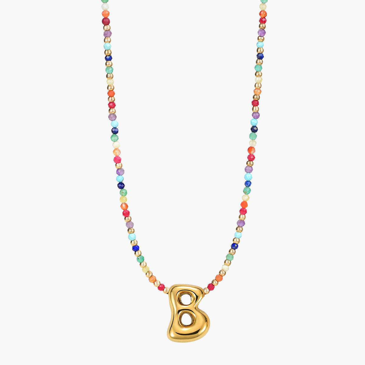 Rainbow Bubble Initial Ketting