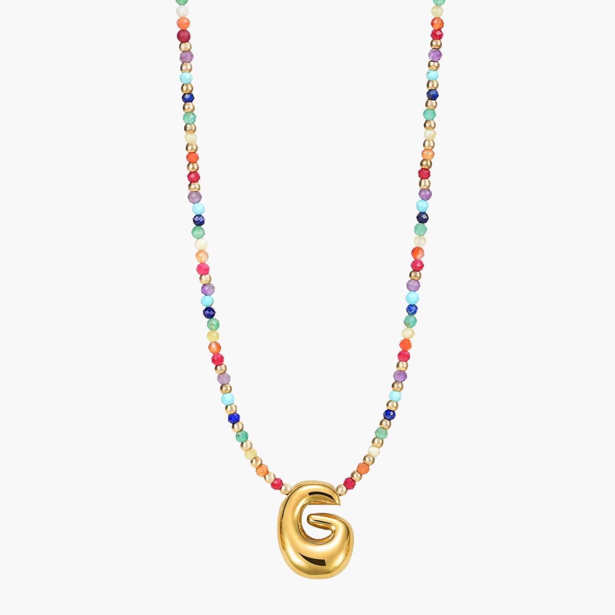 Rainbow Bubble Initial Ketting